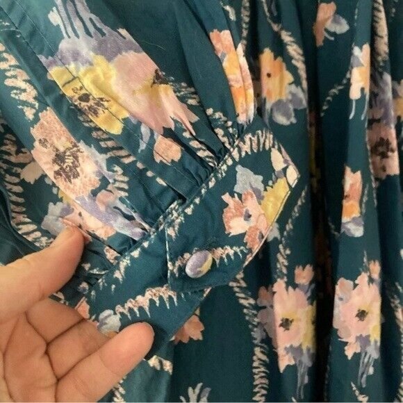 LoveShackFancy Blue Floral Mini Dress - Picture 10 of 11